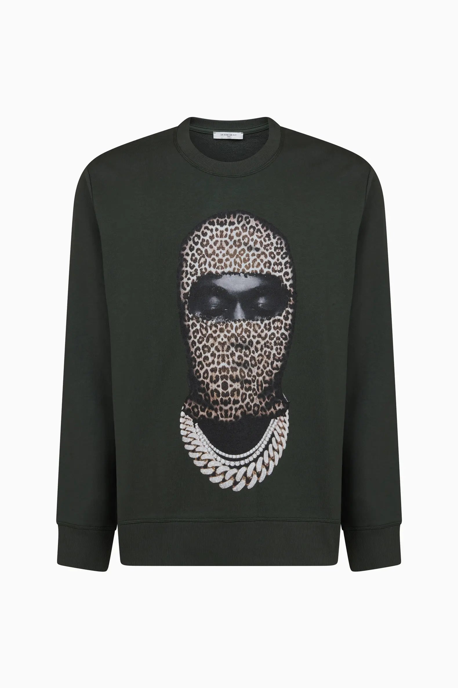 Crewneck leopard mask Ih Nom Uh Nit sweater