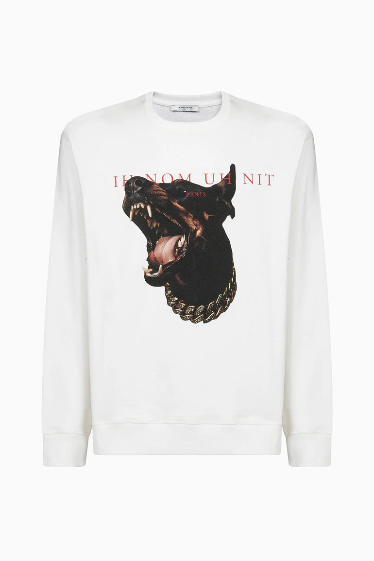 Crewneck with Dobermann Ih Nom Uh Nit sweater